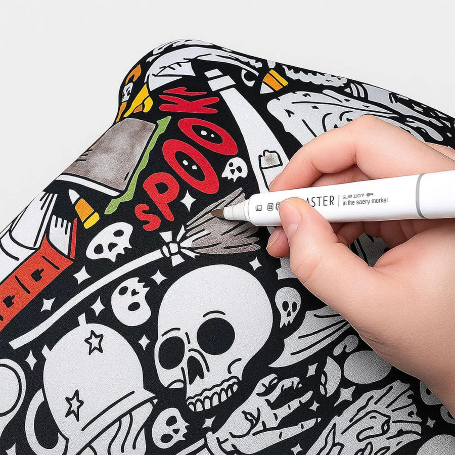 DIY Velvet Coloring Blanket with Washable Markers