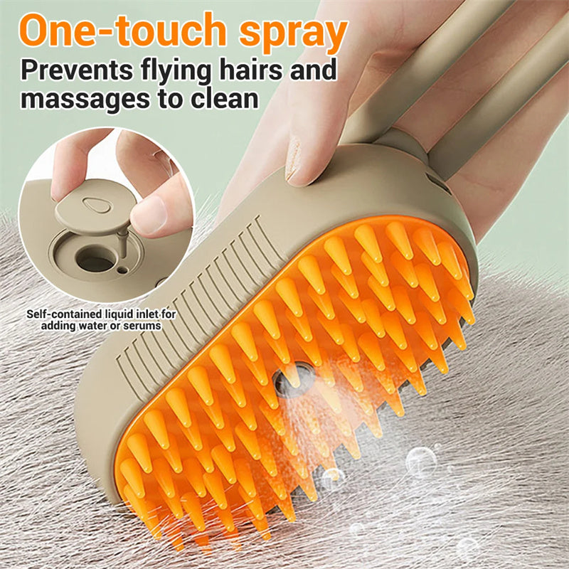 Piczat™ 3-in-1 Pet Spa Brush— Groom, Massage & Hydrate in One