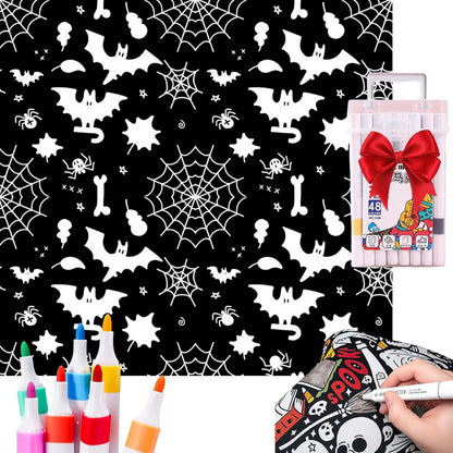 DIY Velvet Coloring Blanket with Washable Markers