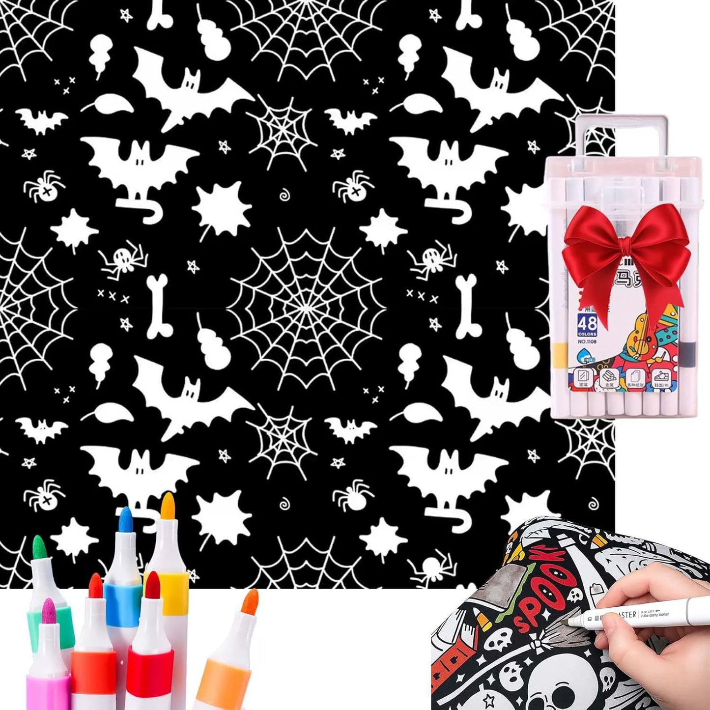 DIY Velvet Coloring Blanket with Washable Markers