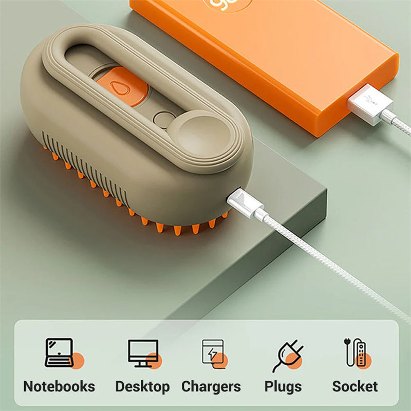 Piczat™ 3-in-1 Pet Spa Brush— Groom, Massage & Hydrate in One