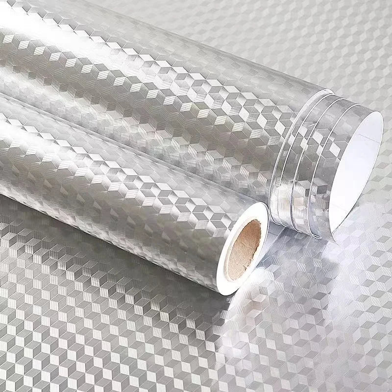Kitchen Countertop Oil-Proof Sticker, Waterproof Self-Adhesive High-Temperature Resistant Kitchen Stove Sticker, Wallpaper Suitable for Countertops, Drawers, and Cabinets