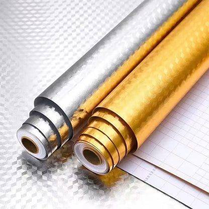 Kitchen Countertop Oil-Proof Sticker, Waterproof Self-Adhesive High-Temperature Resistant Kitchen Stove Sticker, Wallpaper Suitable for Countertops, Drawers, and Cabinets