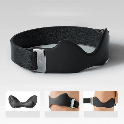 New Silicone Patella Band Sports Knee Pads, 3D Airbag Support Fixed Protect Knee Anti Slip Patella Tendon Knee Straps Adjustable