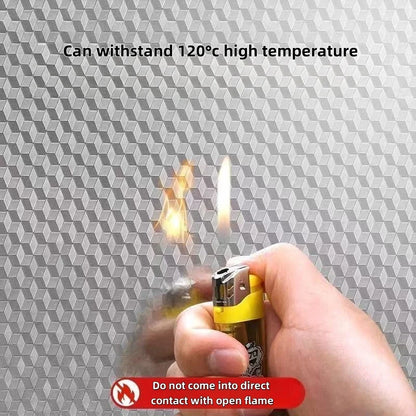 Kitchen Countertop Oil-Proof Sticker, Waterproof Self-Adhesive High-Temperature Resistant Kitchen Stove Sticker, Wallpaper Suitable for Countertops, Drawers, and Cabinets