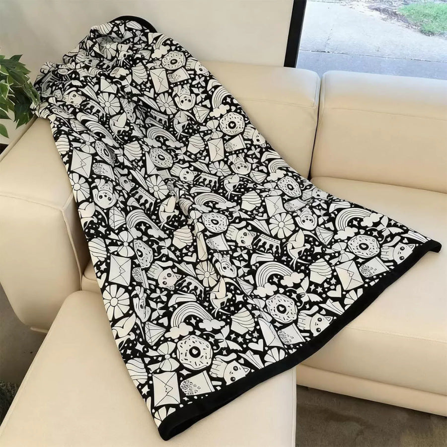 DIY Velvet Coloring Blanket with Washable Markers