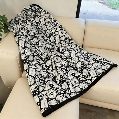 DIY Velvet Coloring Blanket with Washable Markers